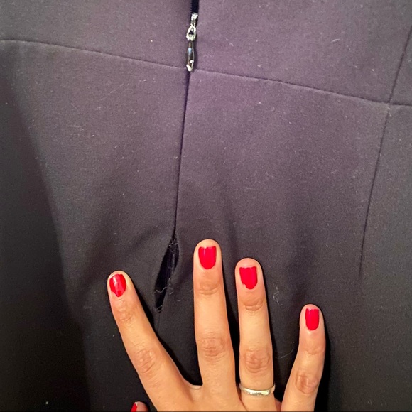 Calvin Klein Black A-Line Keyhole Neck Dress - Picture 5 of 8